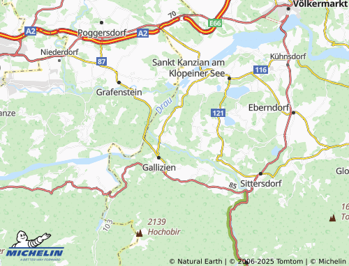 MICHELIN Unterkrain map - ViaMichelin