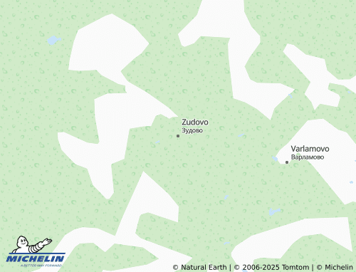 MICHELIN Zudovo map - ViaMichelin