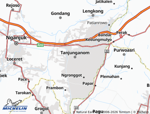 MICHELIN-Landkarte Tanjunganom - ViaMichelin