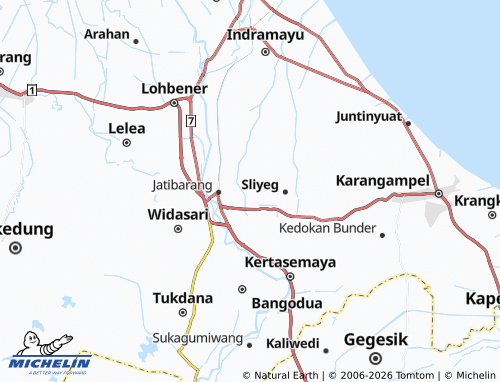 MICHELIN Sleman Lor map - ViaMichelin