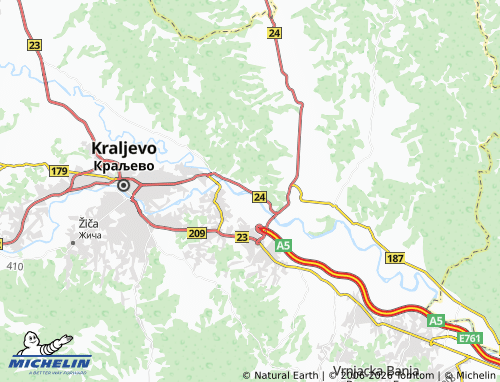 Carte MICHELIN Šumarice - ViaMichelin