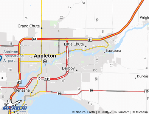 Mappa MICHELIN Kimberly - ViaMichelin