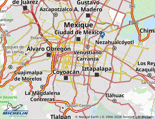 Mapa MICHELIN Iztaccíhuatl - ViaMichelin