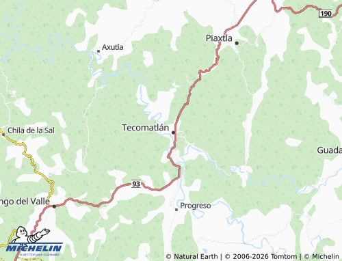 MICHELIN Del Calvario map - ViaMichelin