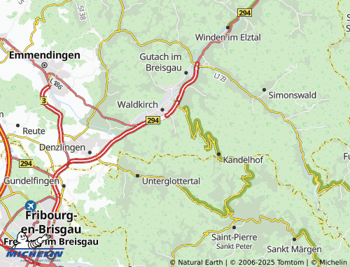MICHELIN Dettenbach map - ViaMichelin