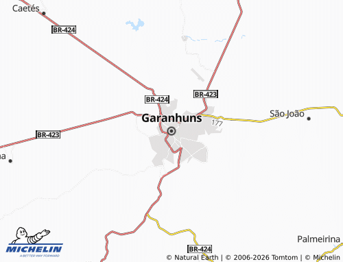 Mappa MICHELIN Garanhuns - ViaMichelin