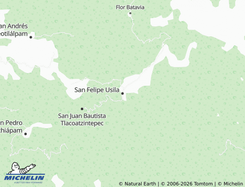 MICHELIN San Felipe Usila map - ViaMichelin