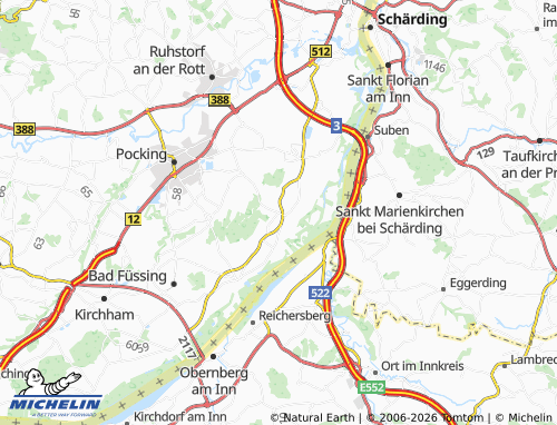 MICHELIN Beham map - ViaMichelin