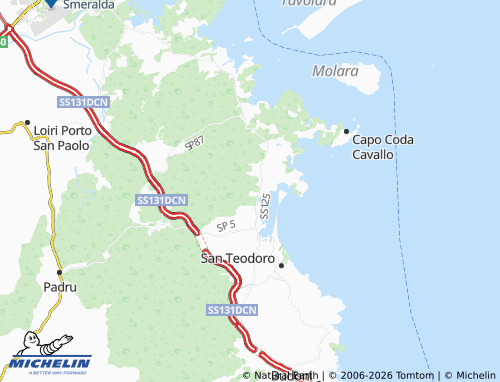 Mapa MICHELIN Villaggio Nuragheddu - ViaMichelin