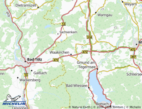 MICHELIN Waakirchen map - ViaMichelin