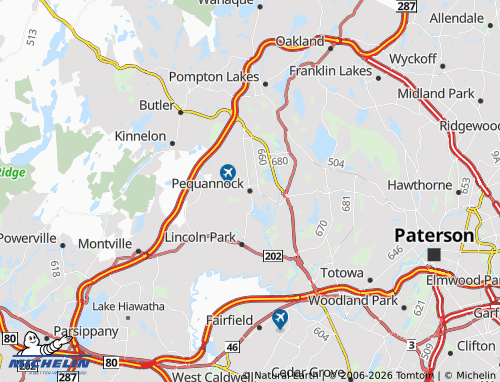 Mappa MICHELIN Pequannock - ViaMichelin