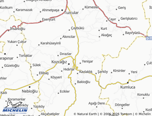 MICHELIN-Landkarte Eski Hamidiye - ViaMichelin
