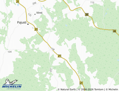 Mapa MICHELIN Voore - ViaMichelin