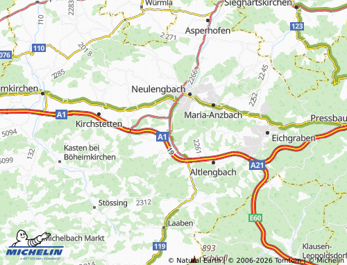MICHELIN Hocheichberg map - ViaMichelin