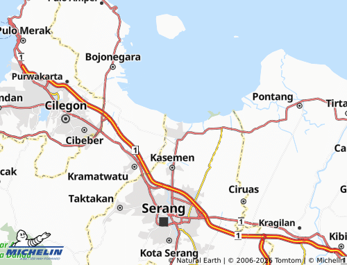 Mapa MICHELIN Banten - ViaMichelin