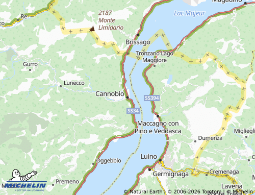 MICHELIN Cannobio map - ViaMichelin