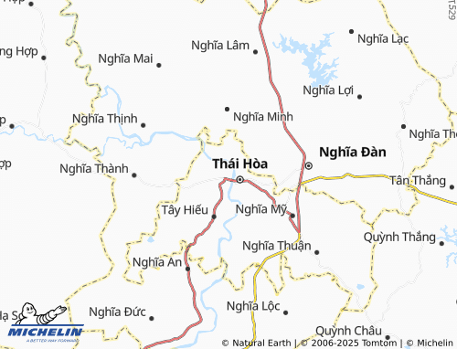 MICHELIN Quang Tiến map - ViaMichelin