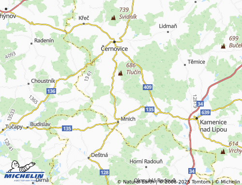 Carte MICHELIN Chválkov - ViaMichelin
