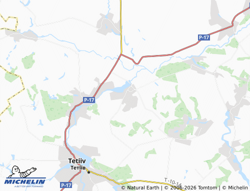 Mappa MICHELIN Skybyntsi - ViaMichelin
