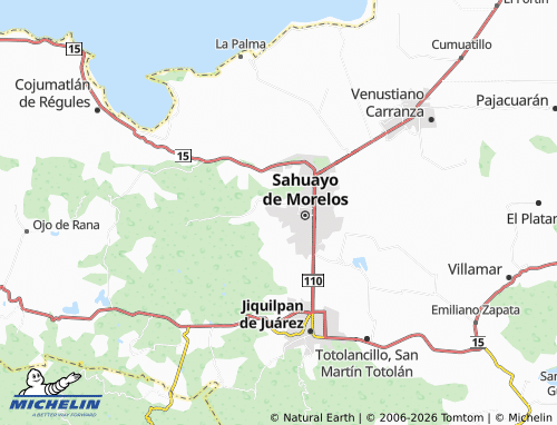 Mapa MICHELIN Colinas del Tepeyac - ViaMichelin