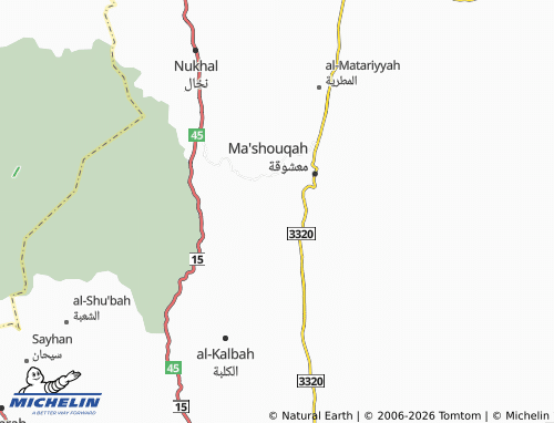 MICHELIN-Landkarte al-Fajr - ViaMichelin