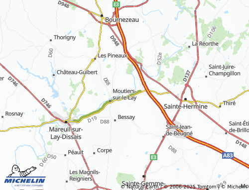 Carte MICHELIN Sainte-Pexine - ViaMichelin