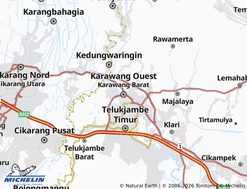 MICHELIN West Karawang map - ViaMichelin