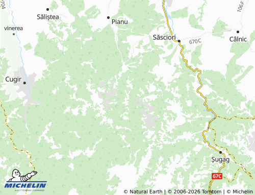 MICHELIN-Landkarte Plaiuri - ViaMichelin