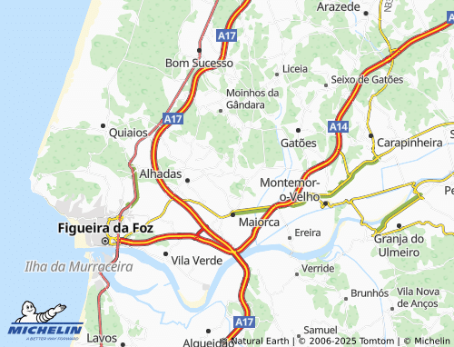 Carte MICHELIN Arneiro de Fora - ViaMichelin