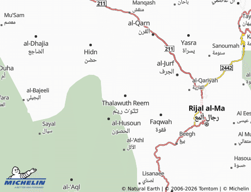 MICHELIN-Landkarte Thalawuth Reem - ViaMichelin