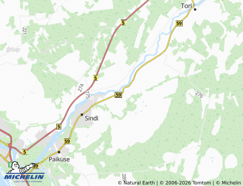 MICHELIN Kõrsa map - ViaMichelin