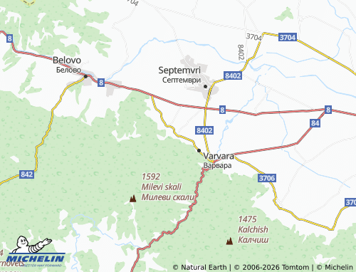 MICHELIN Simeonovets map - ViaMichelin