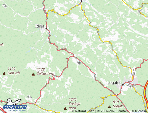 Mapa MICHELIN Godovič - ViaMichelin