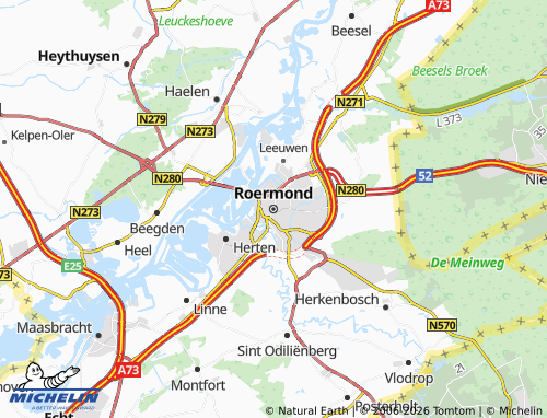 MICHELIN Roermond map - ViaMichelin