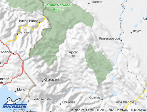MICHELIN Franz Tamayo map - ViaMichelin