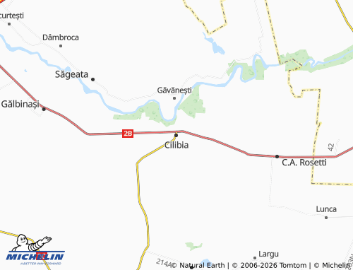 MICHELIN Cilibia map - ViaMichelin