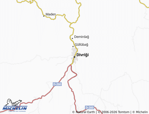 Mappa MICHELIN Divriği - ViaMichelin