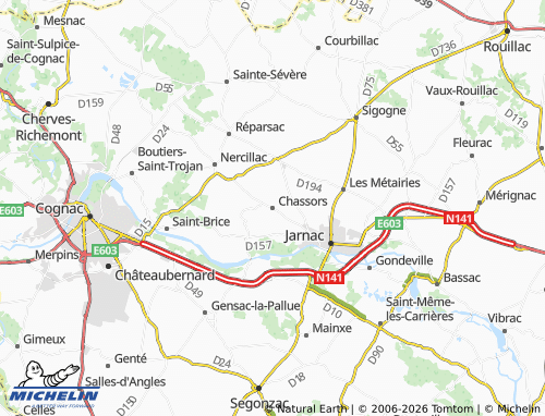 Mapa MICHELIN Chassors - ViaMichelin