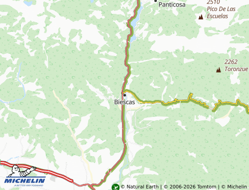 MICHELIN Biescas map - ViaMichelin