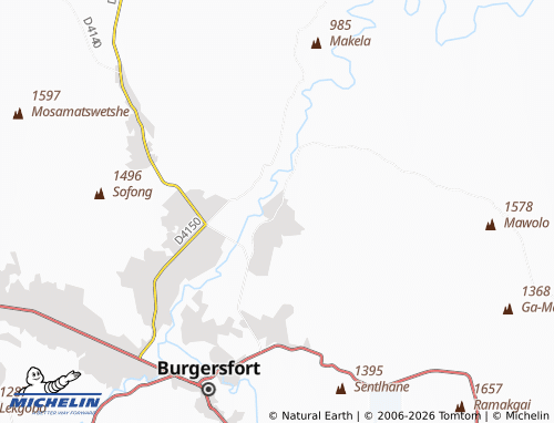 MICHELIN-Landkarte Alverton - ViaMichelin