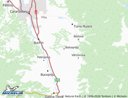 Mappa MICHELIN Bolvașnița - ViaMichelin