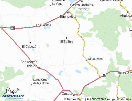 MICHELIN Estanzuela map - ViaMichelin