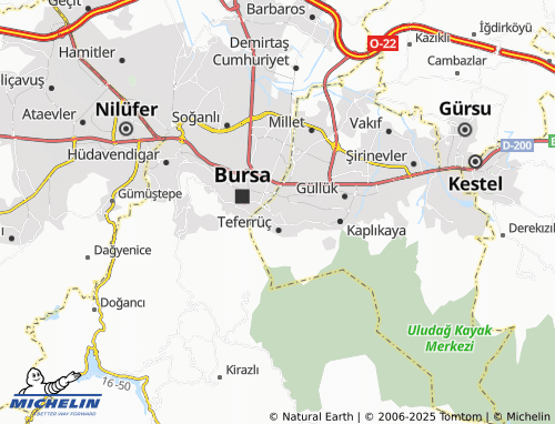 MICHELIN Karamazak map - ViaMichelin