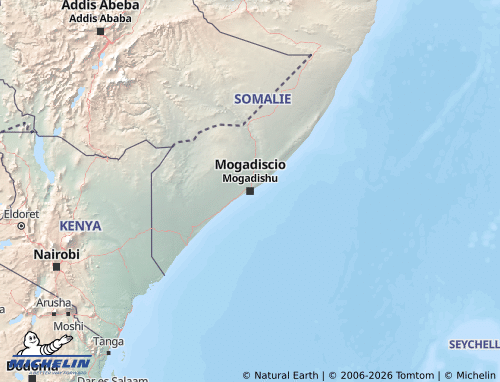 MICHELIN-Landkarte Somalia - ViaMichelin