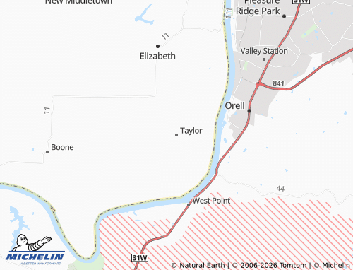 Mappa MICHELIN Taylor - ViaMichelin