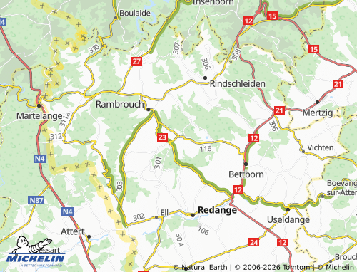 MICHELIN-Landkarte Folscheid - ViaMichelin