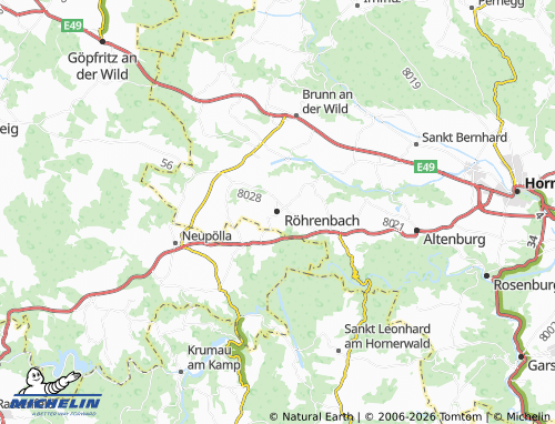 MICHELIN Röhrenbach map - ViaMichelin