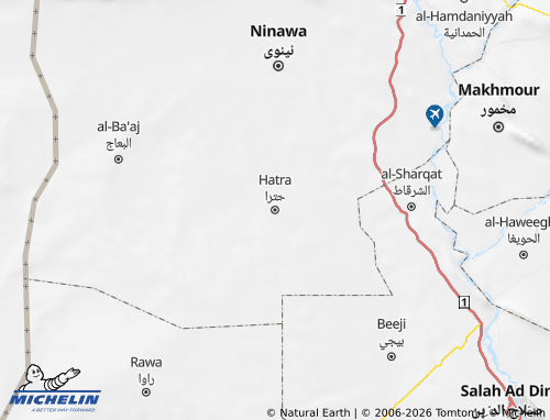 MICHELIN Hatra map - ViaMichelin