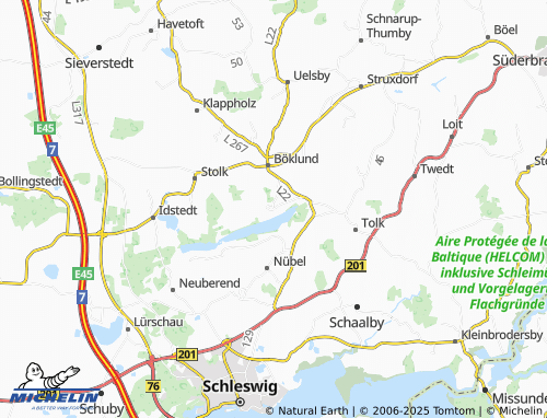 MICHELIN Süderfahrenstedt map - ViaMichelin