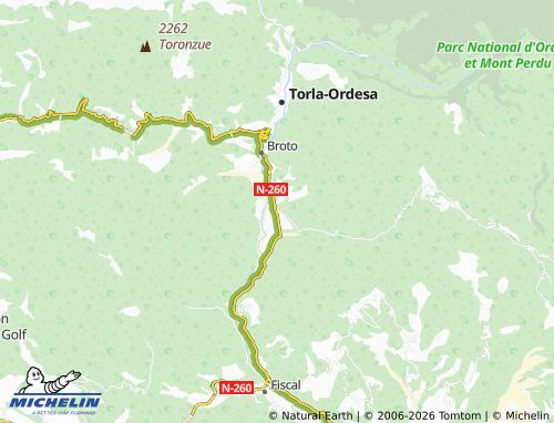 MICHELIN Sarvisé map - ViaMichelin